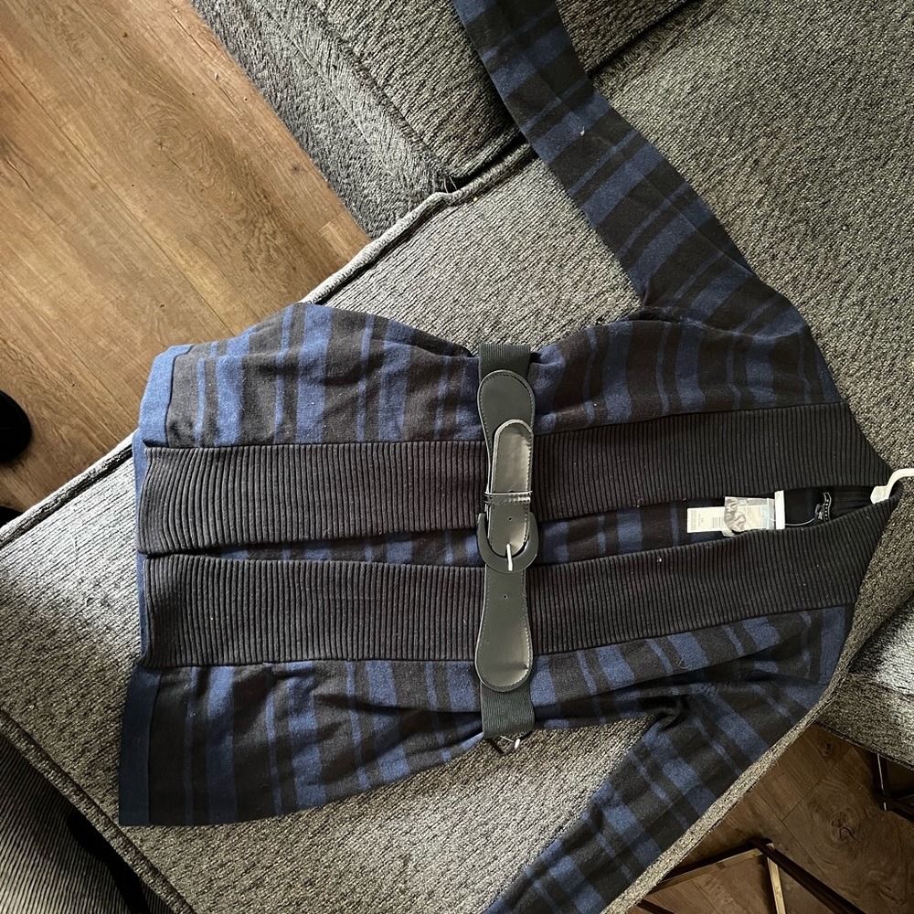 Metaphor cardigan with detachable belt size extra small NWT